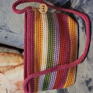 The SAK crochet mini bag